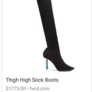 Vetement thigh high sock boots